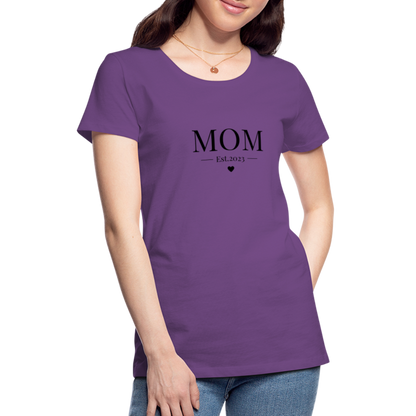 Frauen Premium T-Shirt - Mom Est. 2023 - Lila