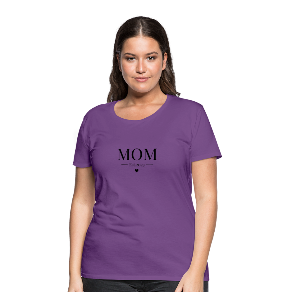 Frauen Premium T-Shirt - Mom Est. 2023 - Lila