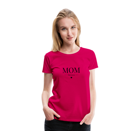 Frauen Premium T-Shirt - Mom Est. 2023 - dunkles Pink