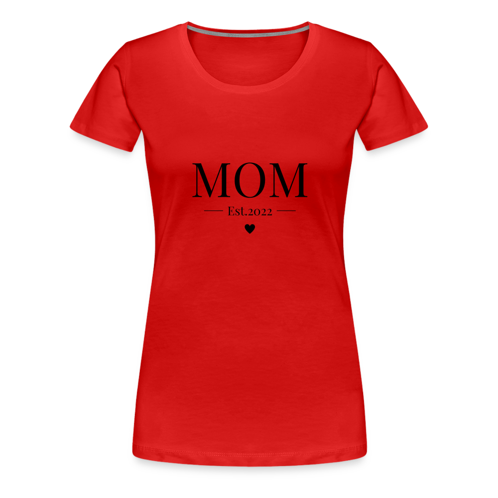 Frauen Premium T-Shirt - Mom Est. 2022 - Rot