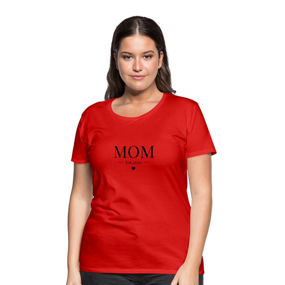 Frauen Premium T-Shirt - Mom Est. 2022 - Rot