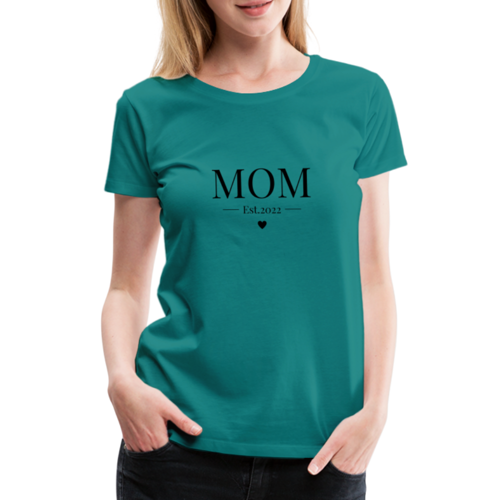 Frauen Premium T-Shirt - Mom Est. 2022 - Divablau