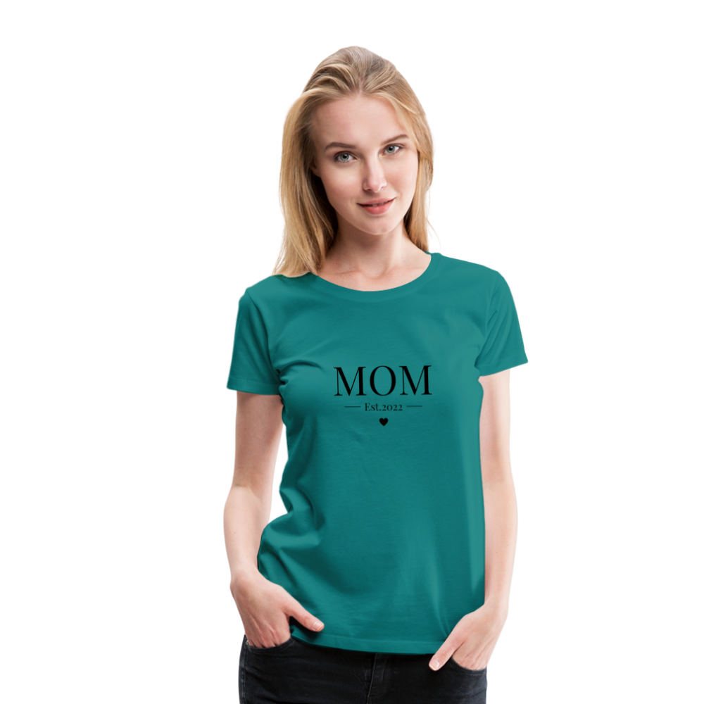 Frauen Premium T-Shirt - Mom Est. 2022 - Divablau