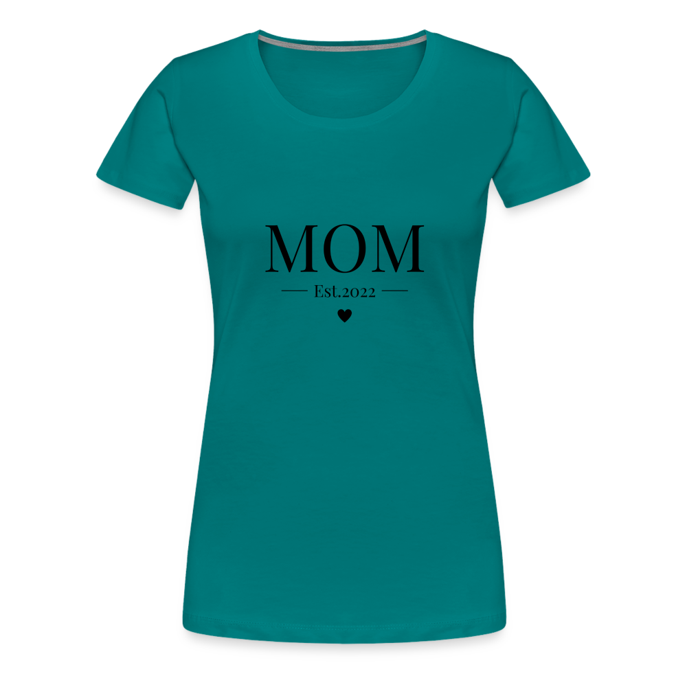 Frauen Premium T-Shirt - Mom Est. 2022 - Divablau