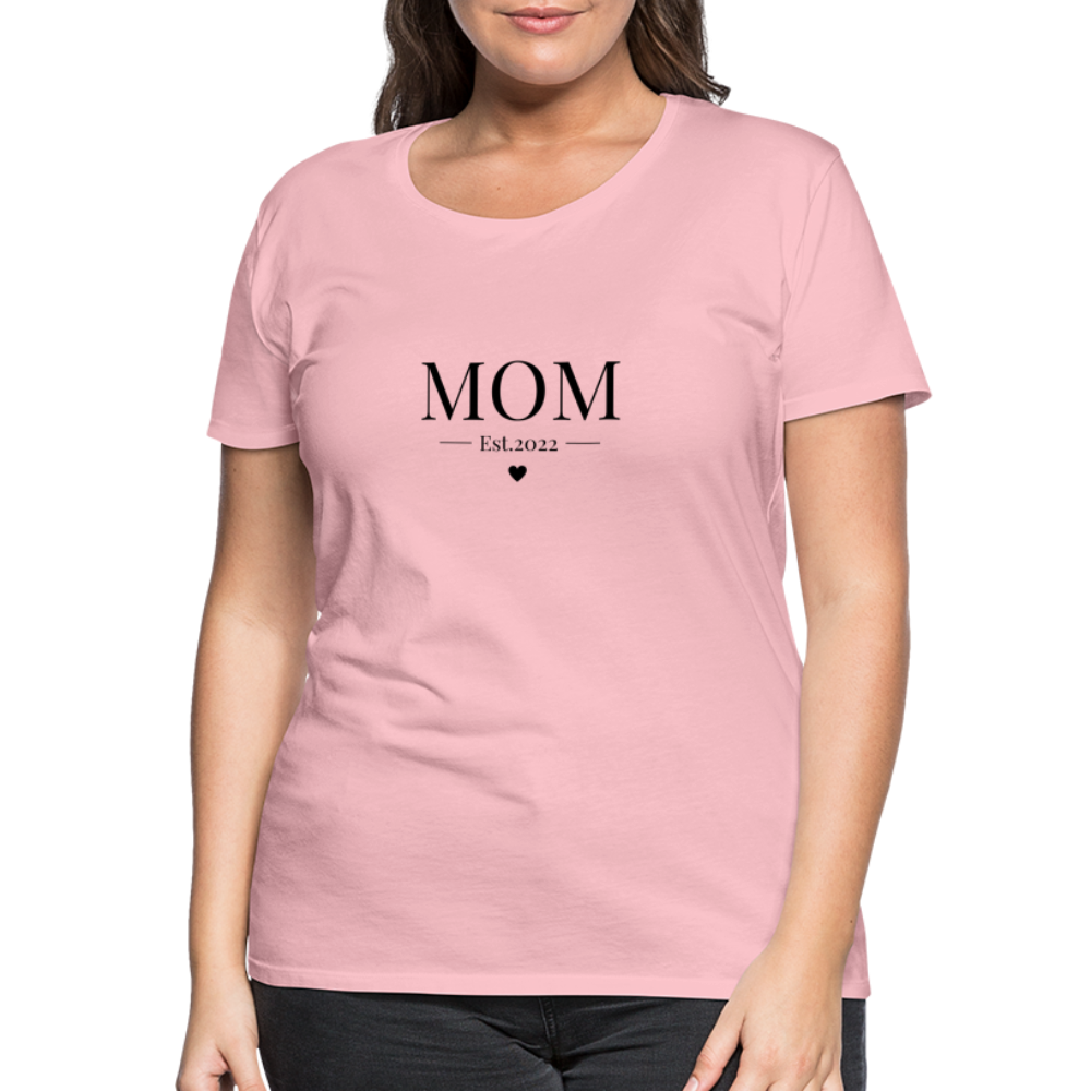 Frauen Premium T-Shirt - Mom Est. 2022 - Hellrosa