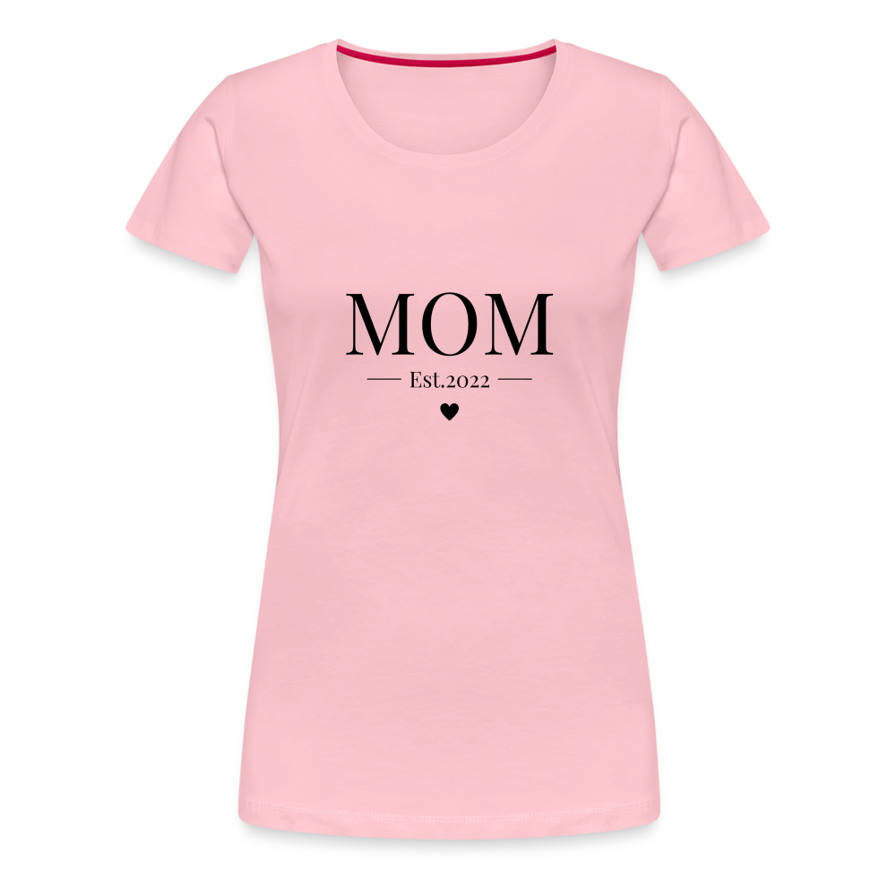 Frauen Premium T-Shirt - Mom Est. 2022 - Hellrosa