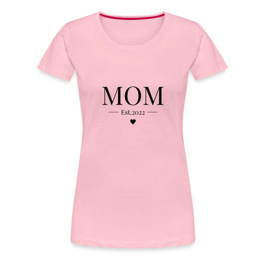 Frauen Premium T-Shirt - Mom Est. 2022 - Hellrosa