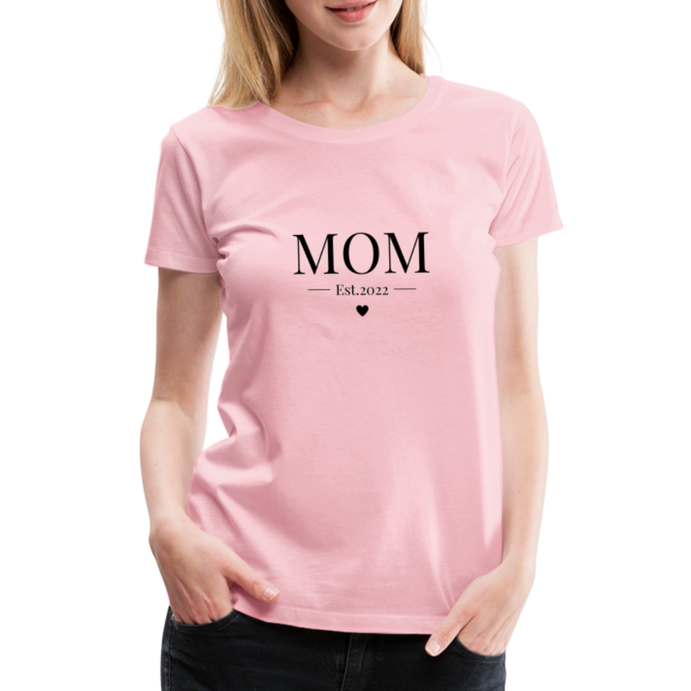 Frauen Premium T-Shirt - Mom Est. 2022 - Hellrosa