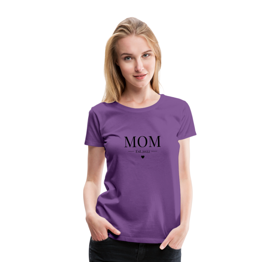 Frauen Premium T-Shirt - Mom Est. 2022 - Lila