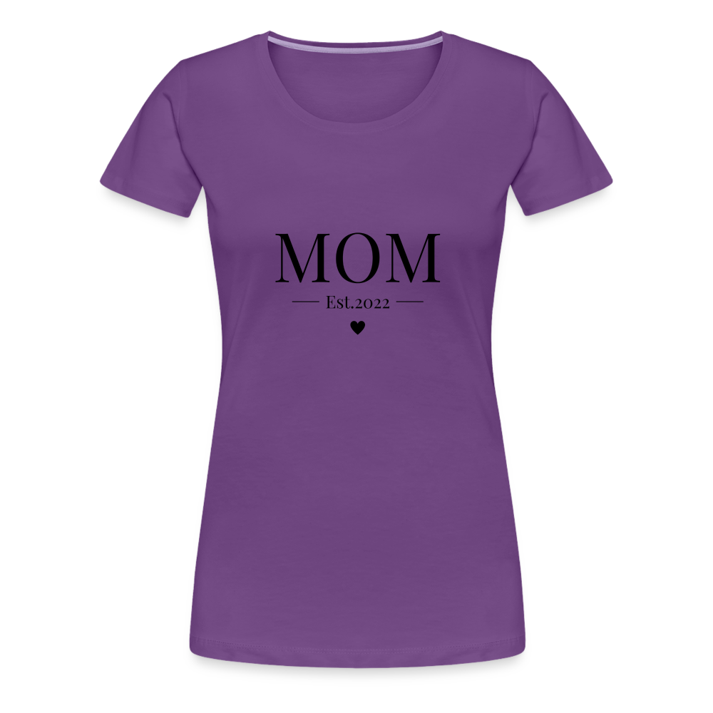 Frauen Premium T-Shirt - Mom Est. 2022 - Lila