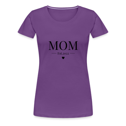 Frauen Premium T-Shirt - Mom Est. 2022 - Lila