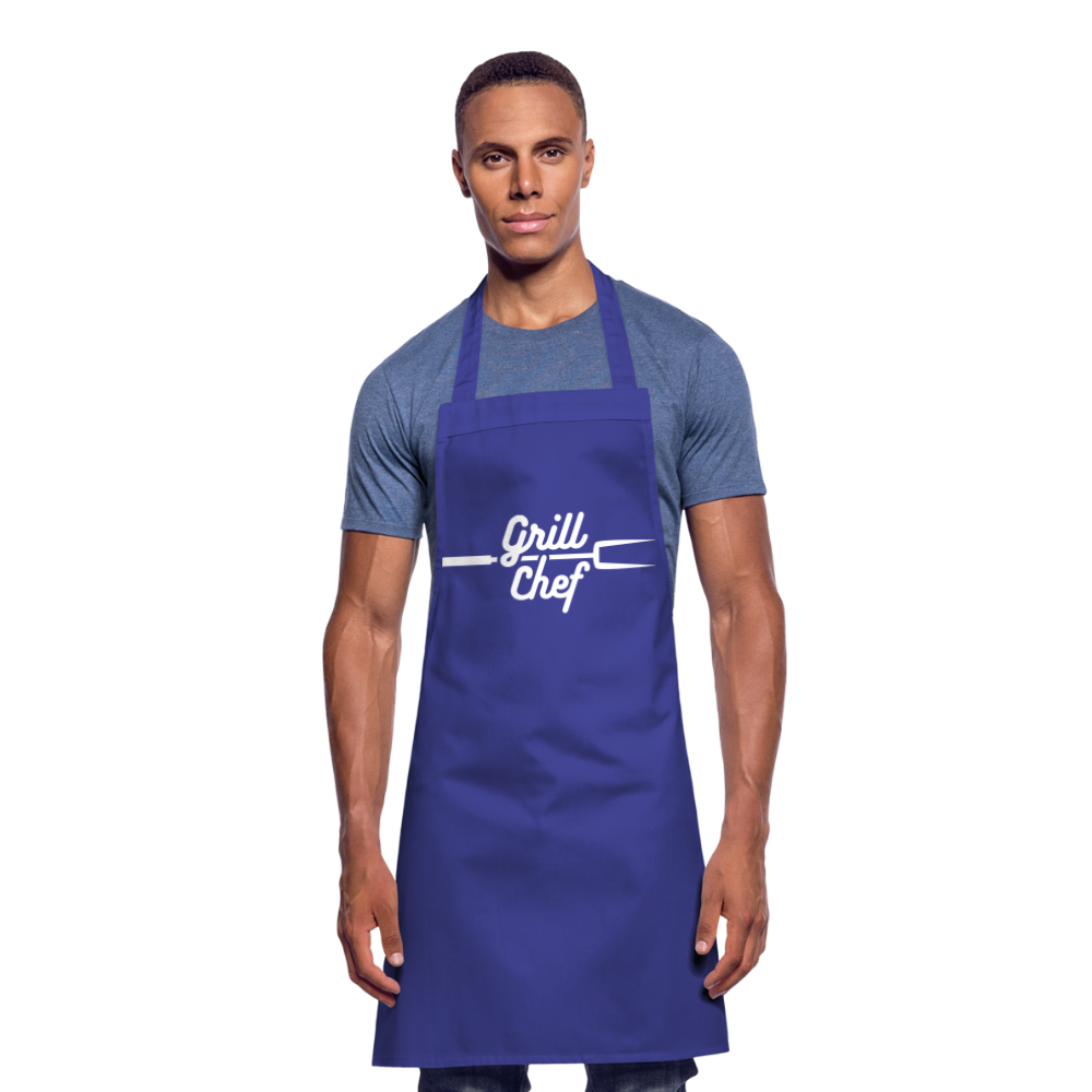 Kochschürze Grill Chef (personaliserbar) - Royalblau