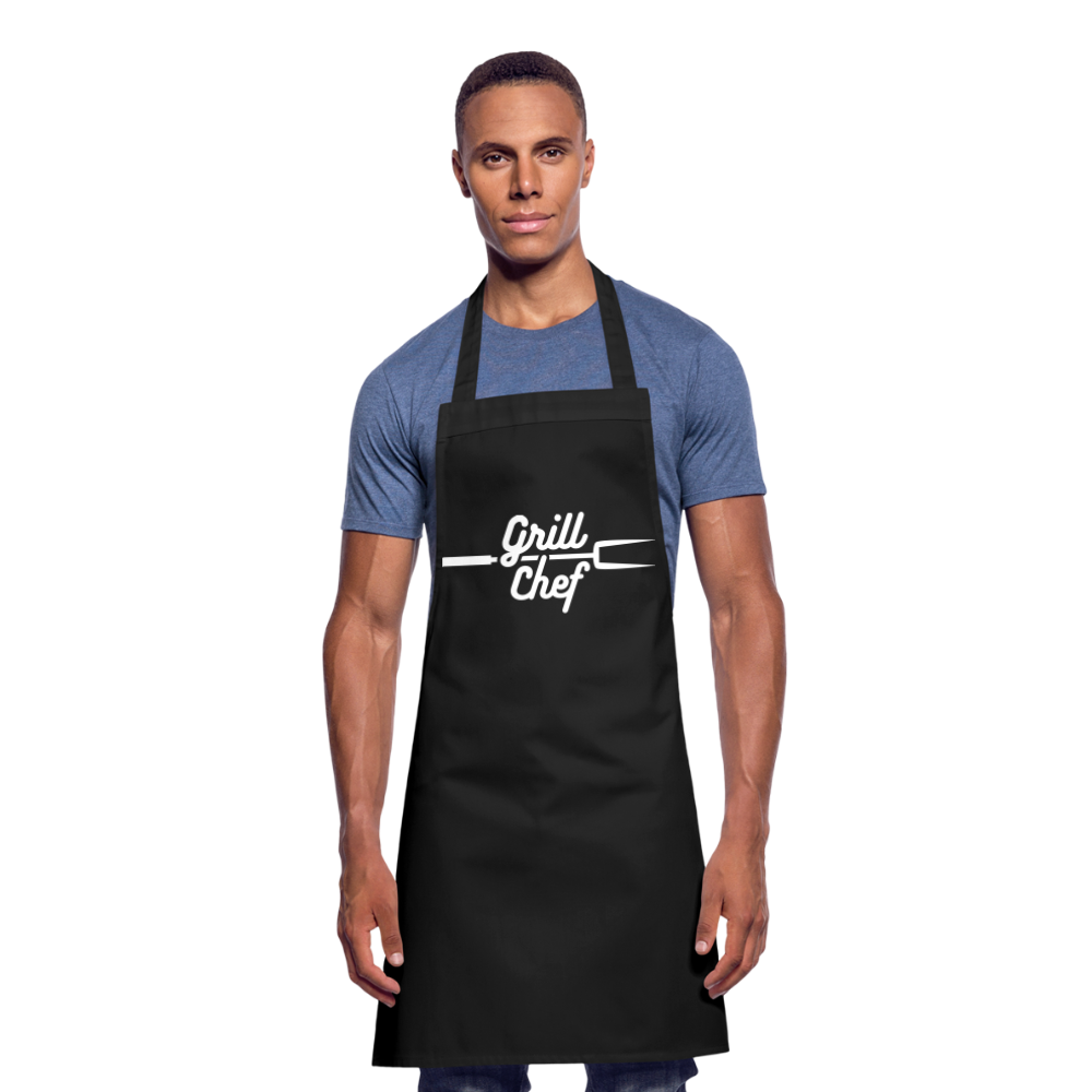 Kochschürze Grill Chef (personaliserbar) - Schwarz