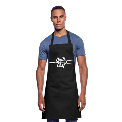 Kochschürze Grill Chef (personaliserbar) - Schwarz