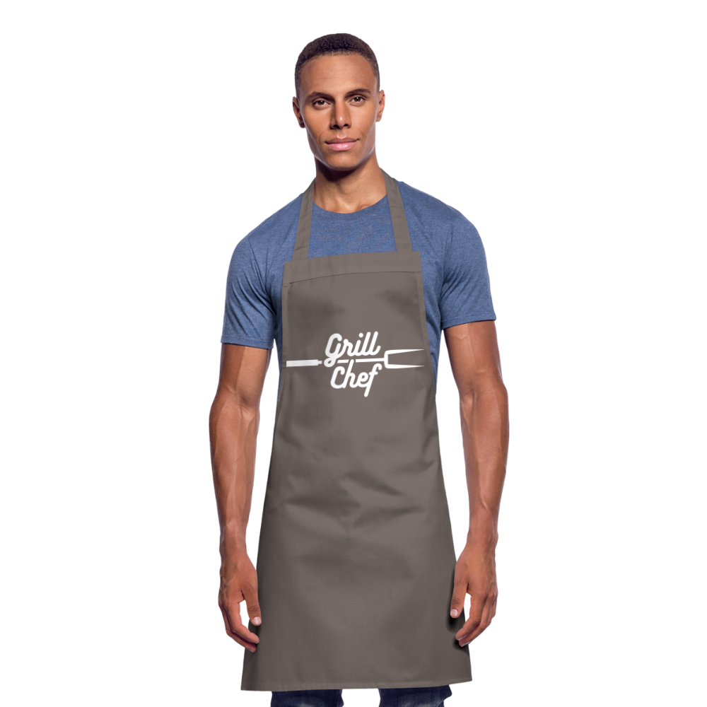 Kochschürze Grill Chef (personaliserbar) - Grau