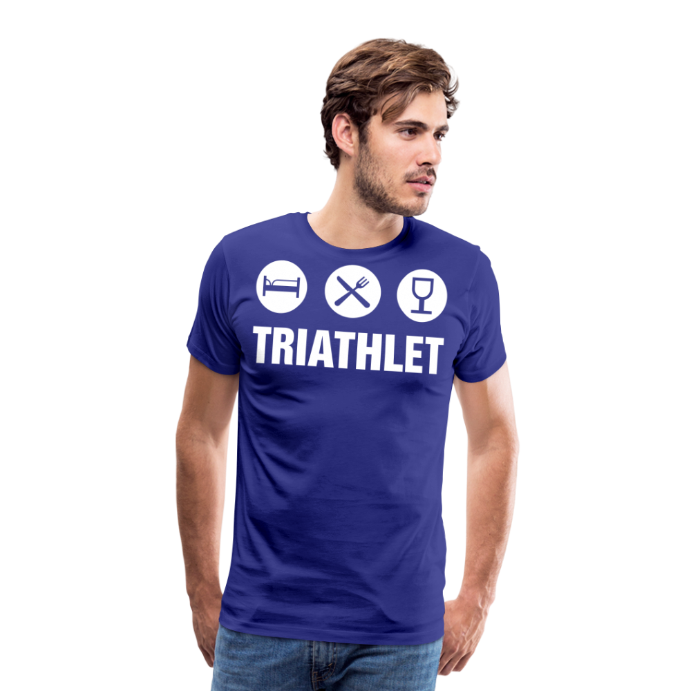 Männer Premium T-Shirt - TRIATHLET - Saufspruch - Königsblau