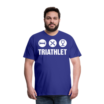 Männer Premium T-Shirt - TRIATHLET - Saufspruch - Königsblau