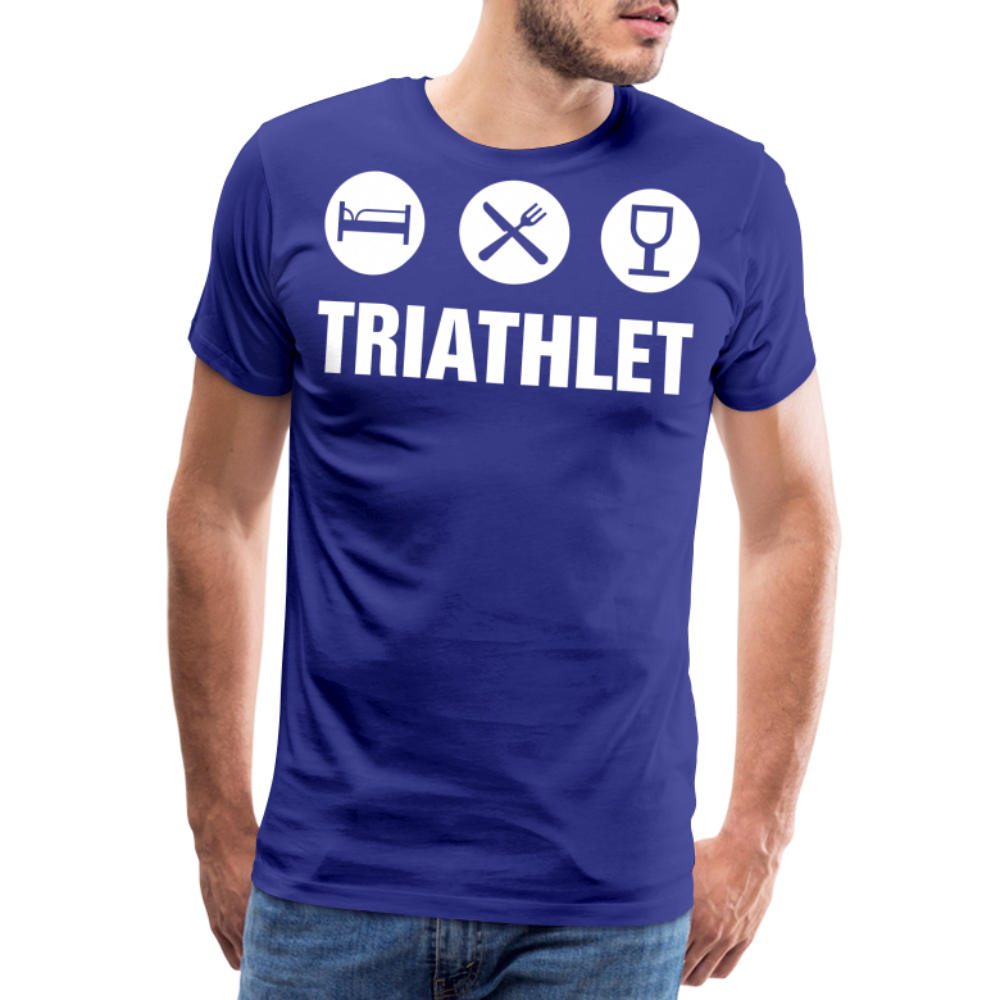 Männer Premium T-Shirt - TRIATHLET - Saufspruch - Königsblau