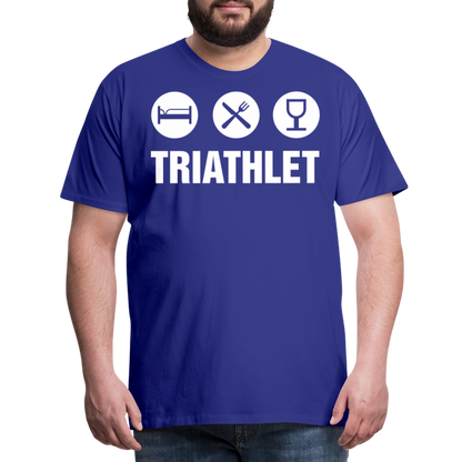 Männer Premium T-Shirt - TRIATHLET - Saufspruch - Königsblau