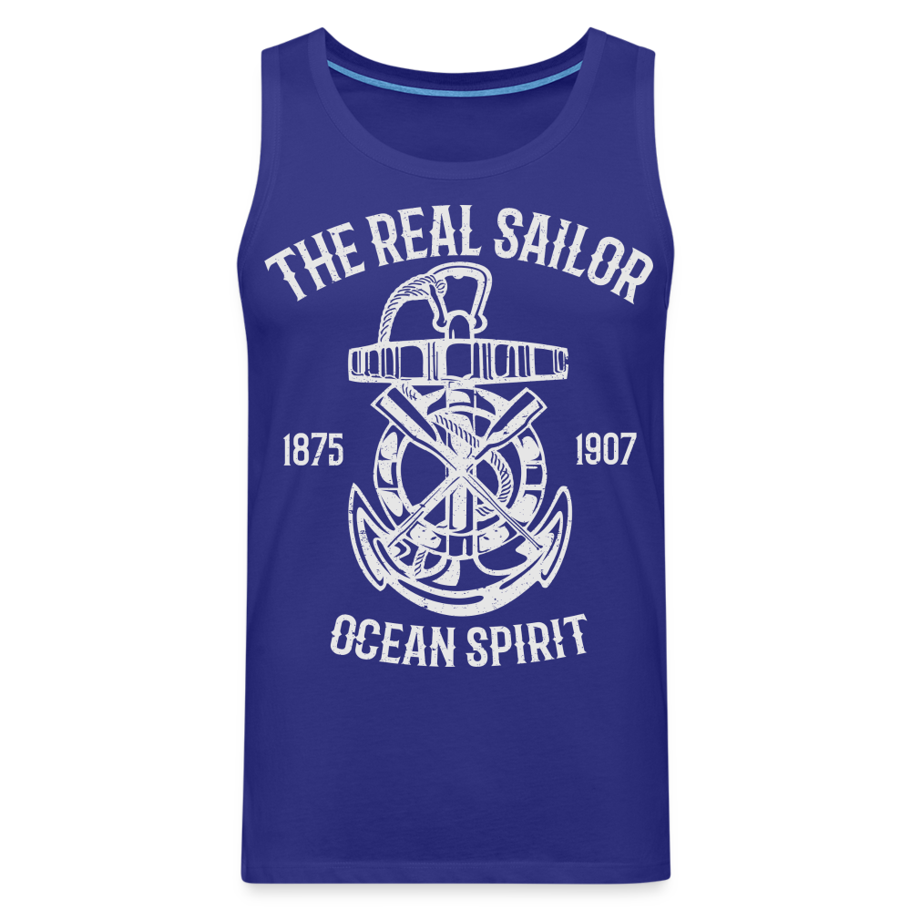 Männer Premium Tank Top - Maritim Design The Real Sailor - Königsblau