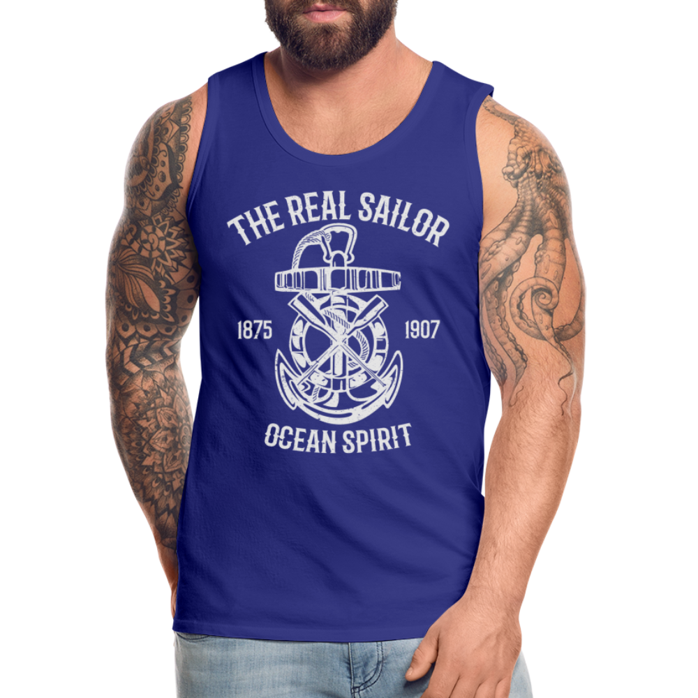 Männer Premium Tank Top - Maritim Design The Real Sailor - Königsblau