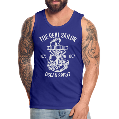 Männer Premium Tank Top - Maritim Design The Real Sailor - Königsblau