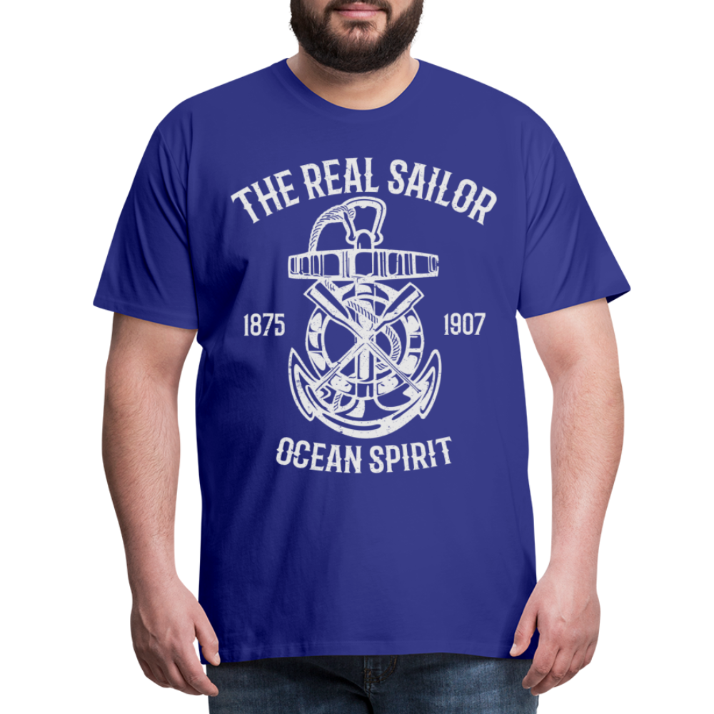 Männer Premium T-Shirt - Maritimes Design The Real Sailor - Königsblau