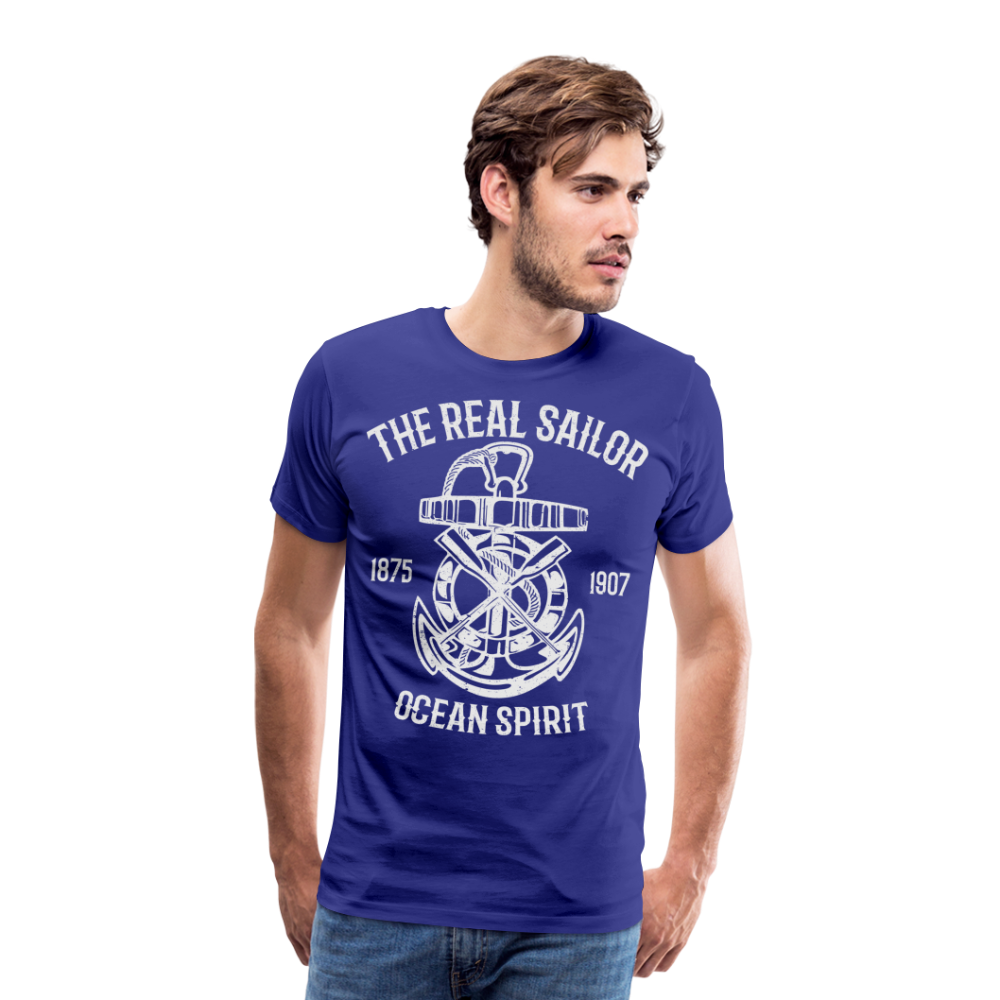 Männer Premium T-Shirt - Maritimes Design The Real Sailor - Königsblau