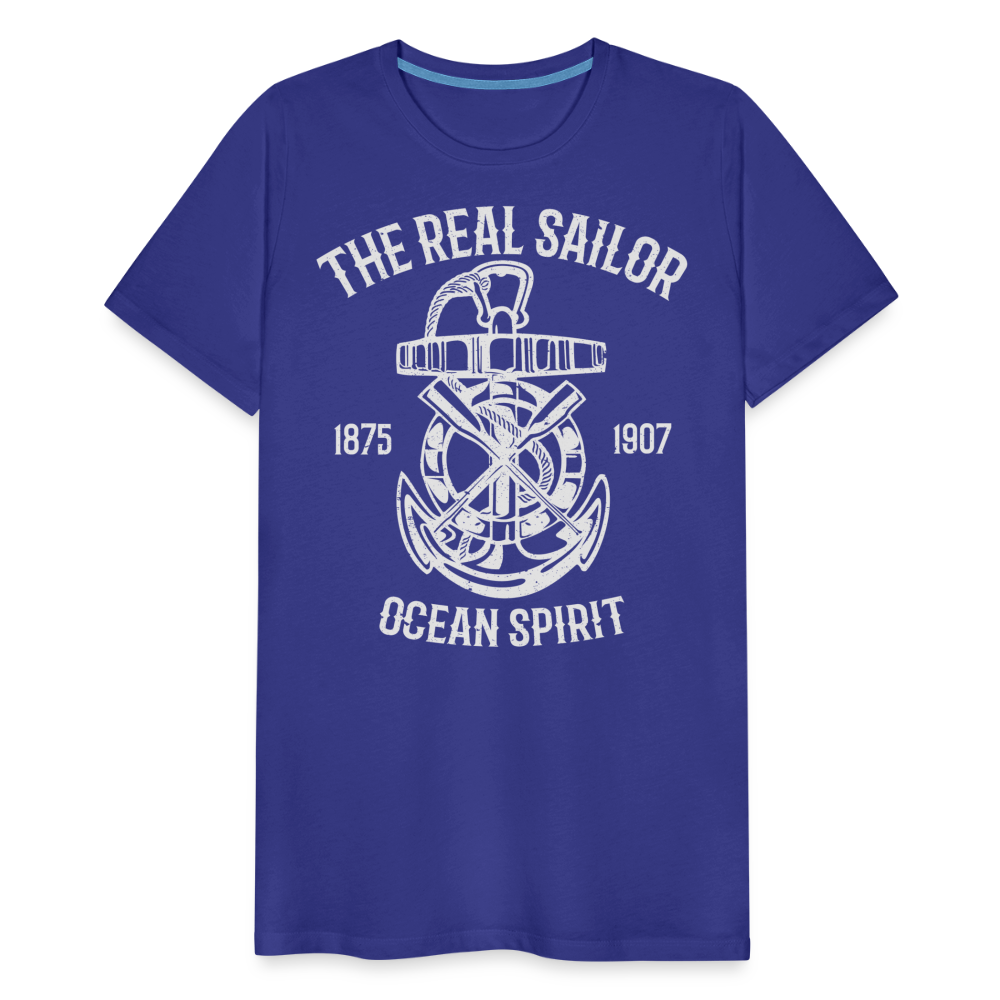 Männer Premium T-Shirt - Maritimes Design The Real Sailor - Königsblau