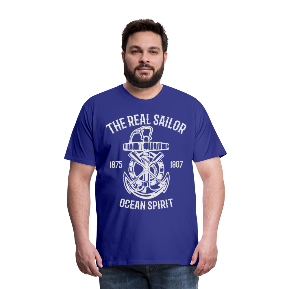 Männer Premium T-Shirt - Maritimes Design The Real Sailor - Königsblau