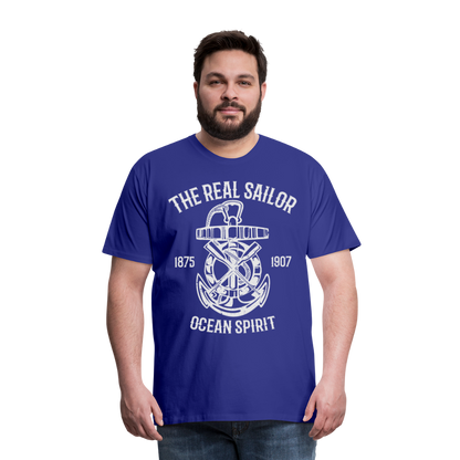 Männer Premium T-Shirt - Maritimes Design The Real Sailor - Königsblau