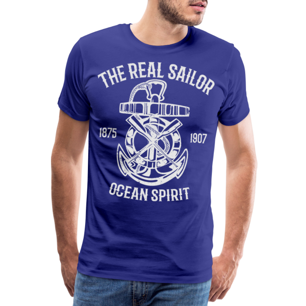 Männer Premium T-Shirt - Maritimes Design The Real Sailor - Königsblau