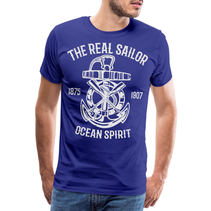 Männer Premium T-Shirt - Maritimes Design The Real Sailor - Königsblau