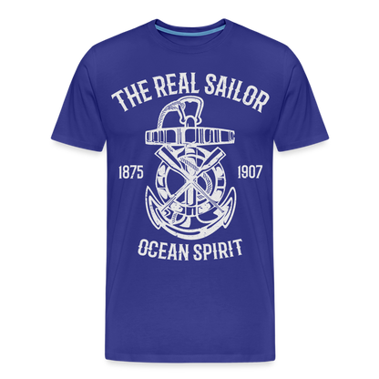 Männer Premium T-Shirt - Maritimes Design The Real Sailor - Königsblau