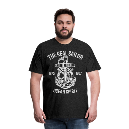 Männer Premium T-Shirt - Maritimes Design The Real Sailor - Anthrazit