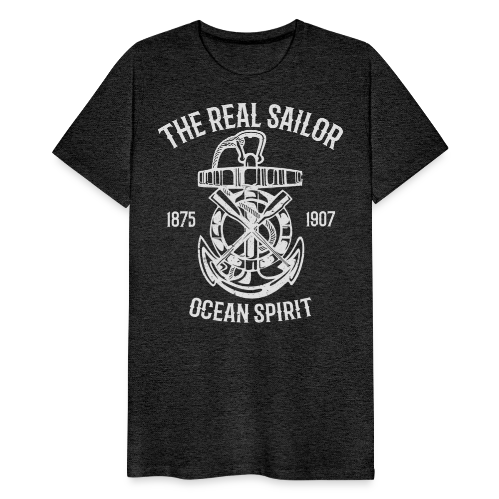 Männer Premium T-Shirt - Maritimes Design The Real Sailor - Anthrazit