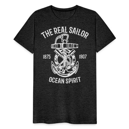 Männer Premium T-Shirt - Maritimes Design The Real Sailor - Anthrazit