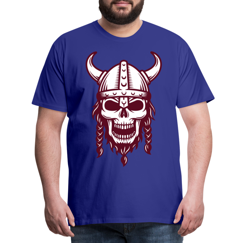 Männer Premium T-Shirt - Wikinger Design Totenkopf - Königsblau