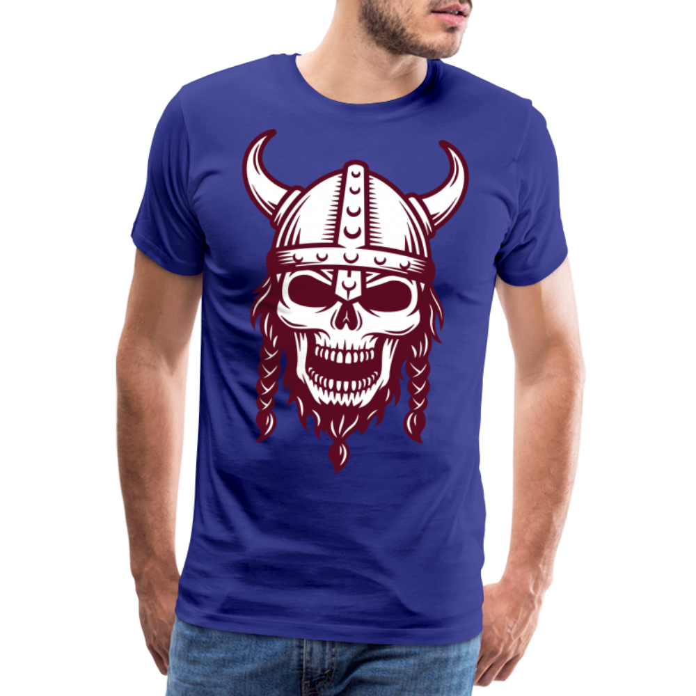 Männer Premium T-Shirt - Wikinger Design Totenkopf - Königsblau