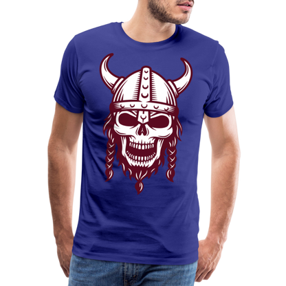 Männer Premium T-Shirt - Wikinger Design Totenkopf - Königsblau