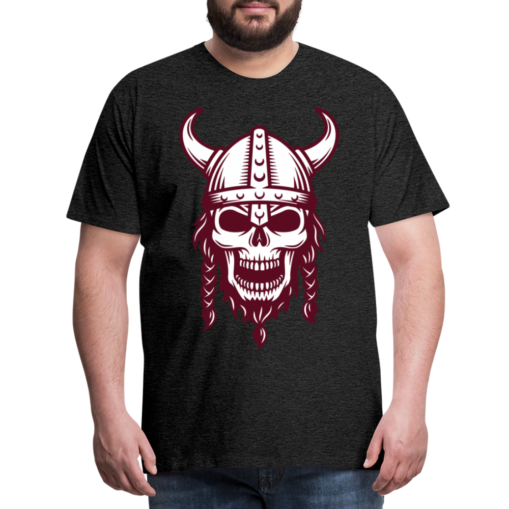 Männer Premium T-Shirt - Wikinger Design Totenkopf - Anthrazit