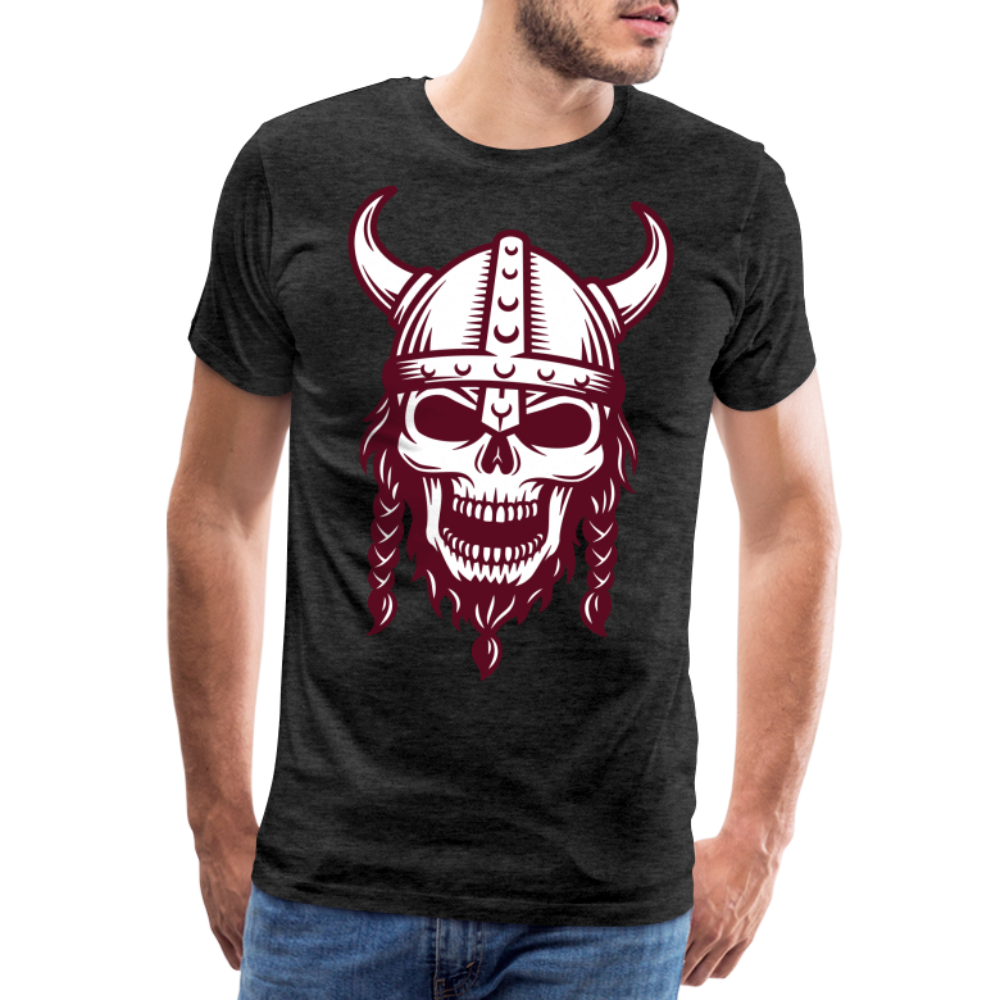 Männer Premium T-Shirt - Wikinger Design Totenkopf - Anthrazit