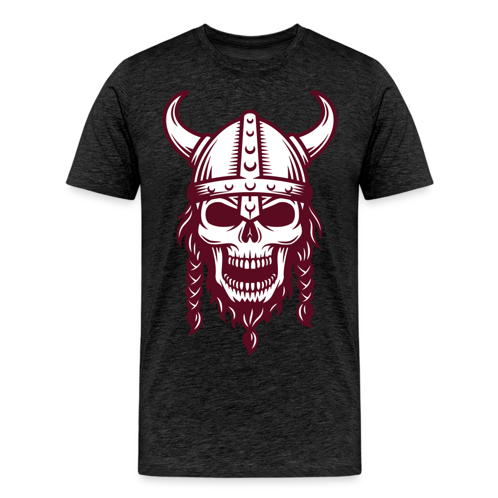 Männer Premium T-Shirt - Wikinger Design Totenkopf - Anthrazit