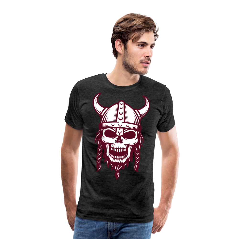 Männer Premium T-Shirt - Wikinger Design Totenkopf - Anthrazit