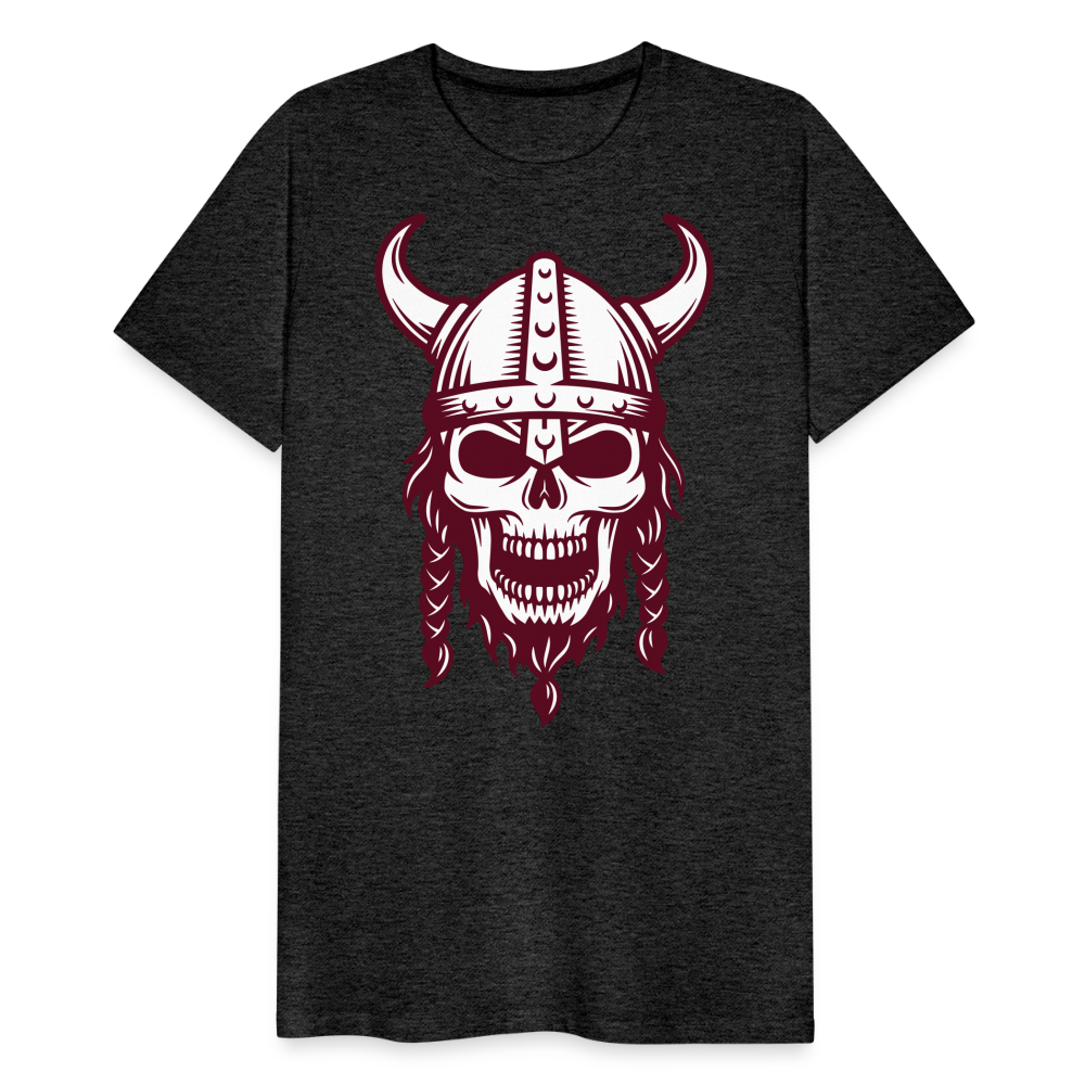 Männer Premium T-Shirt - Wikinger Design Totenkopf - Anthrazit