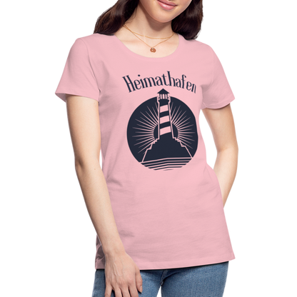 Frauen Premium T-Shirt - Heimathafen Leuchtturm - Hellrosa