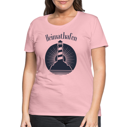 Frauen Premium T-Shirt - Heimathafen Leuchtturm - Hellrosa