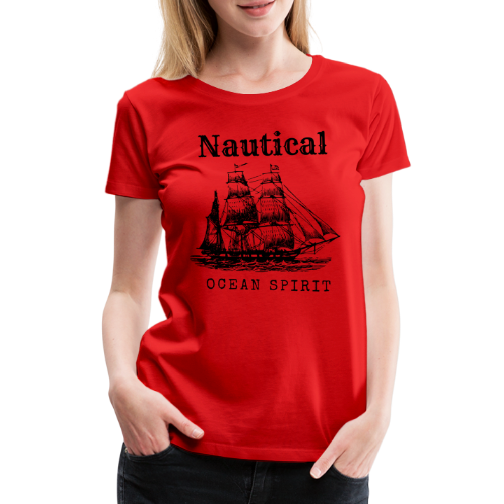 Frauen Premium T-Shirt - Nautical Ocean Spirit - Rot