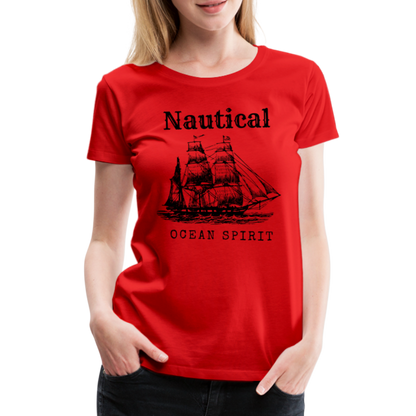 Frauen Premium T-Shirt - Nautical Ocean Spirit - Rot