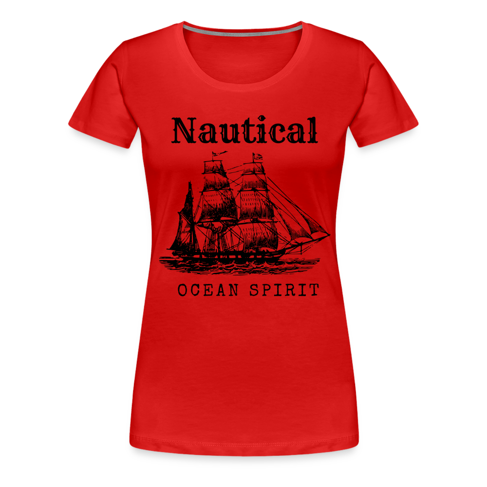 Frauen Premium T-Shirt - Nautical Ocean Spirit - Rot